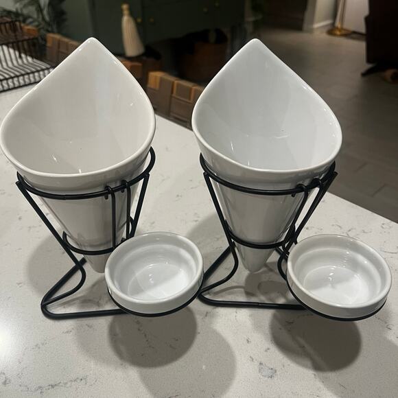 Pier One Other - (2) Appetizer Dishes with Saucer